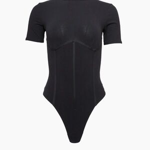 Black Short Sleeve Bodysuit